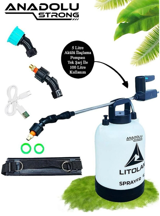 LITOLAN İLAÇLAMA POMPASI ŞARJLI 5 LT